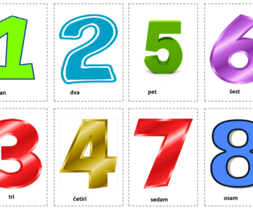Brojevi 1-8 (Numbers 1-8)
