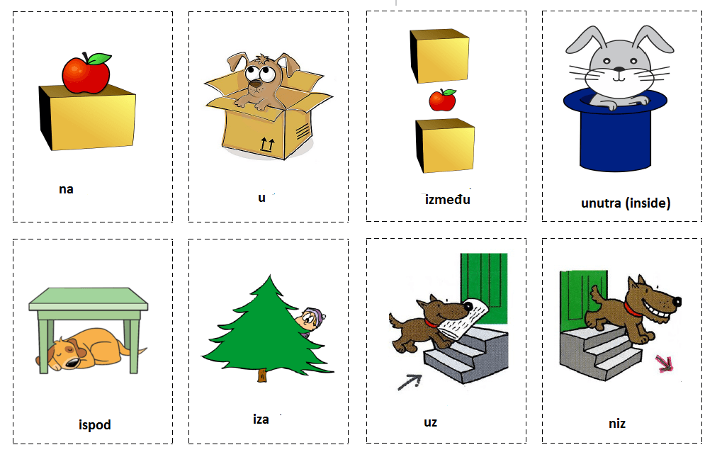 Predlozi (prepositions)