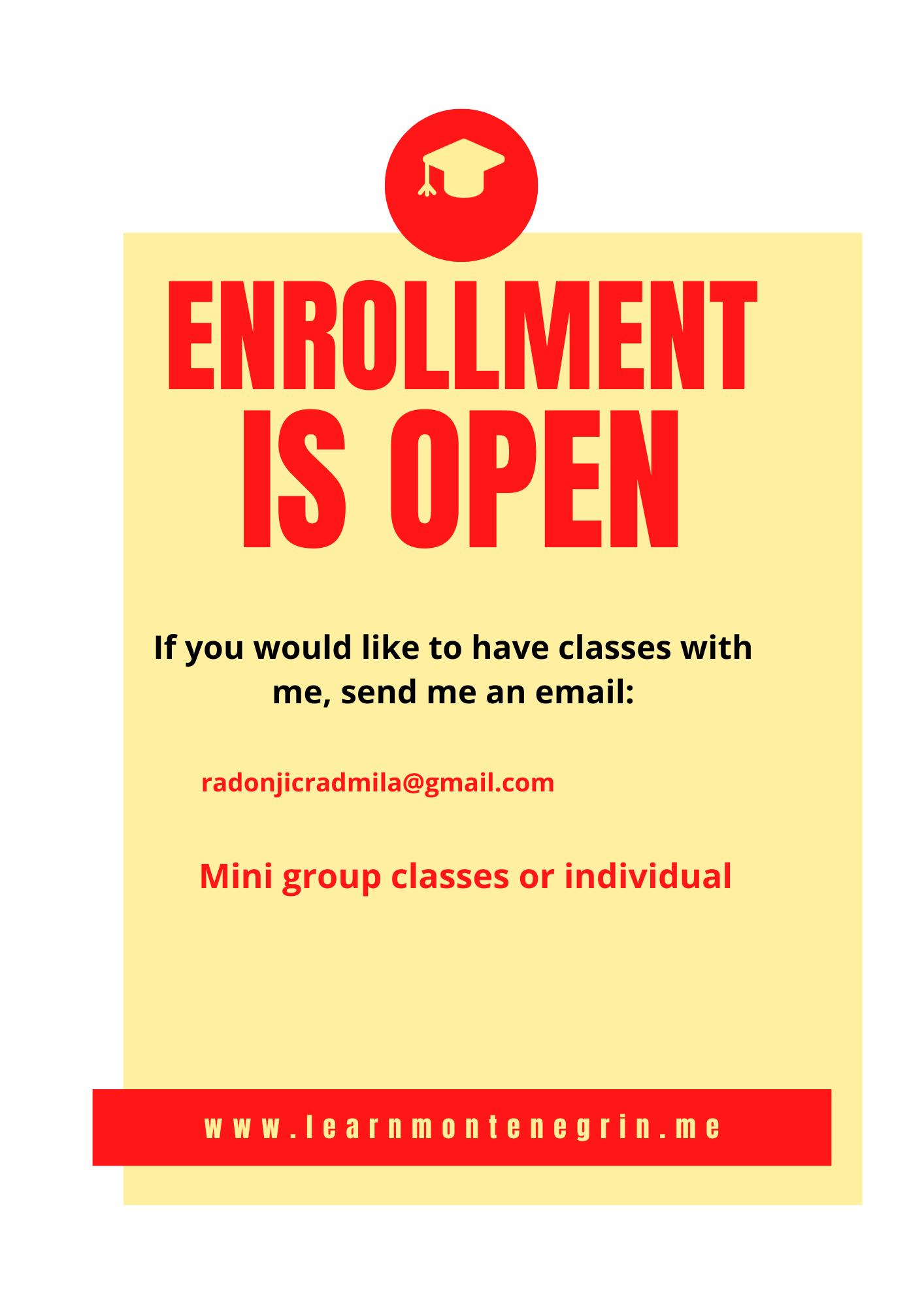 Enrollment open