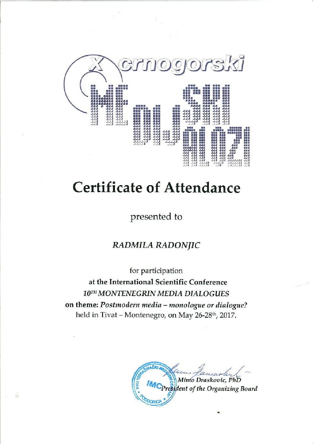 10th Montenegrin Media Dialogues