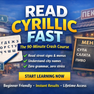 From Zero to Reading Cyrillic in 90 Minutes